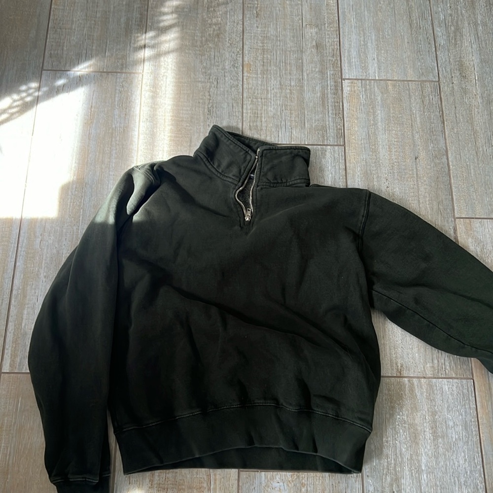 HUNTER GREEN OVERSIZED PULLOVER BRANDY MELVILLE